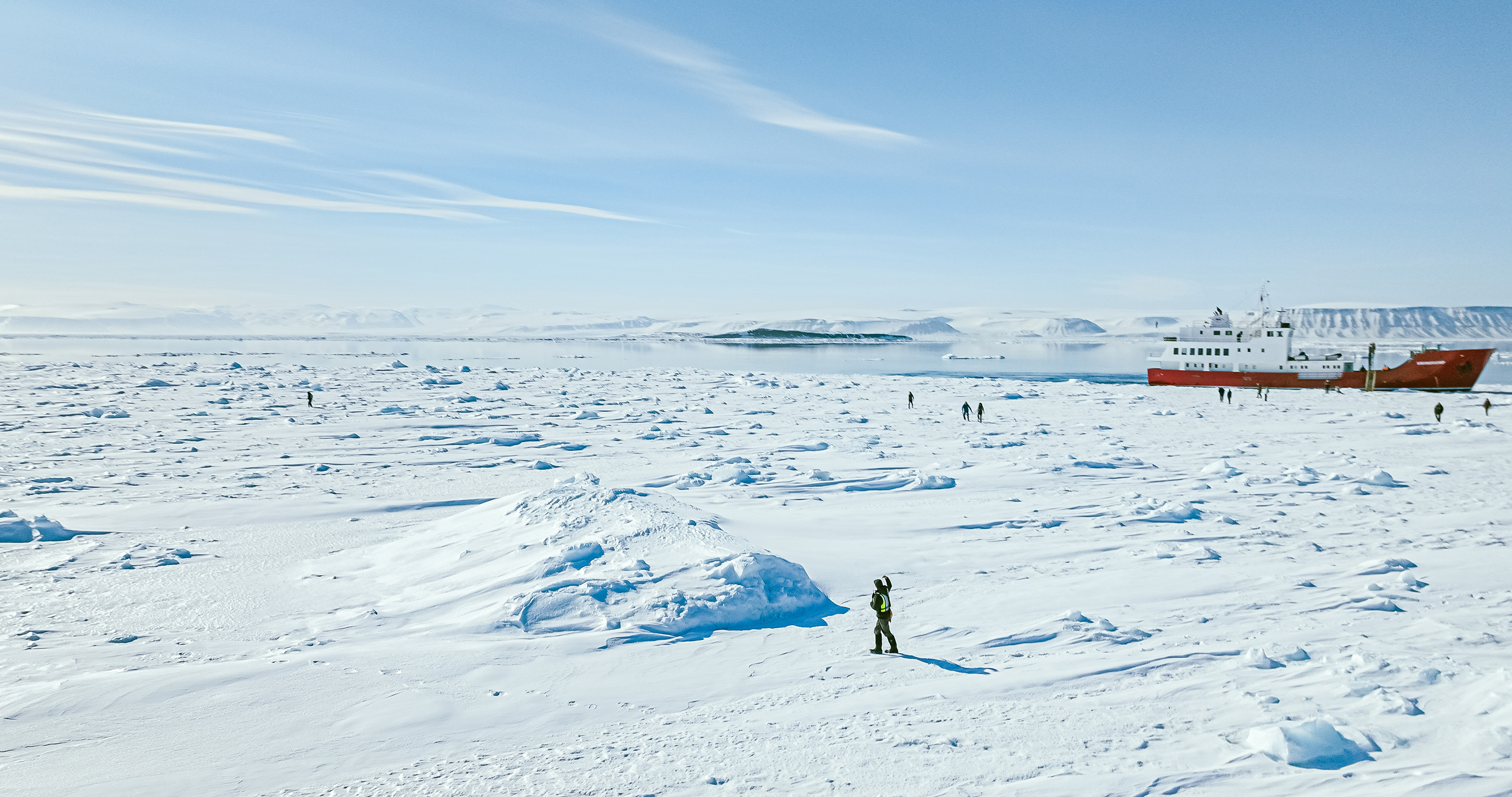 arctic sailing vikingfjord landscape ice